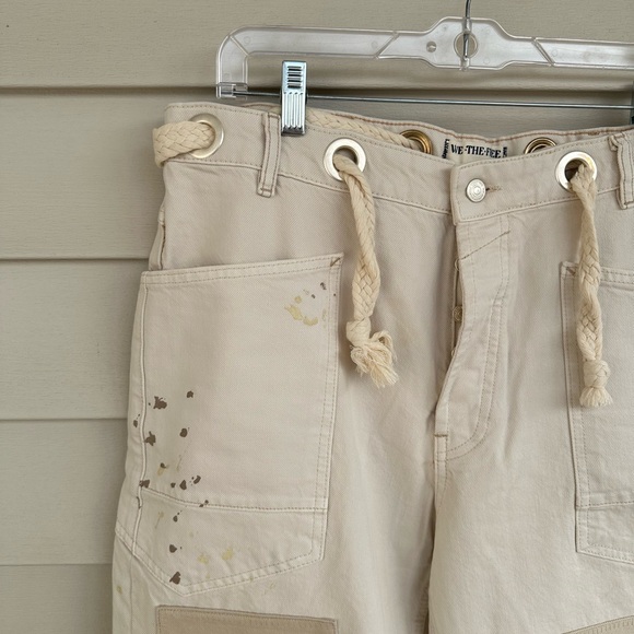We The Free Cream Pants with Rope Detail - Picture 2 of 7